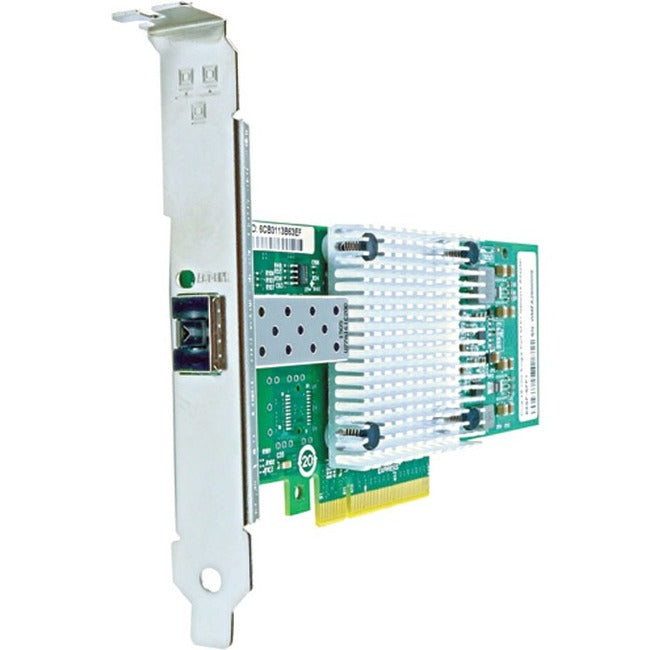 Axiom E10G41BFSR-AX 10Gbs Single Port SFP+ PCIe x8 NIC for Intel w/Transceiver - E10G41BFSR