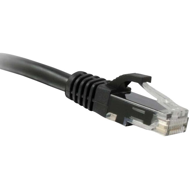 Enet Solutions, Inc. C6-BK-100-ENC ENET Cat6 Black 100 Foot Patch Cable with Snagless Molded Boot (UTP) High-Quality Network Patch Cable RJ45 to RJ45 - 100Ft