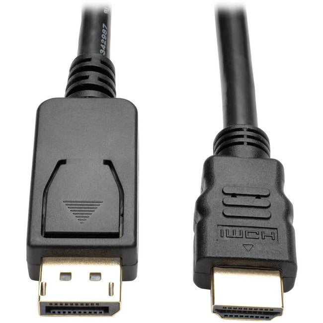 Eaton P582-006-V2 Tripp Lite Series DisplayPort 1.2 to HDMI Adapter Cable (DP with Latches to HDMI M/M), 4K, 6 ft. (1.8 m)