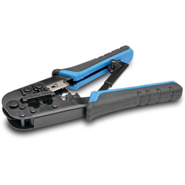Eaton T100-001 Tripp Lite Series RJ11/RJ12/RJ45 Crimping Tool with Cable Stripper