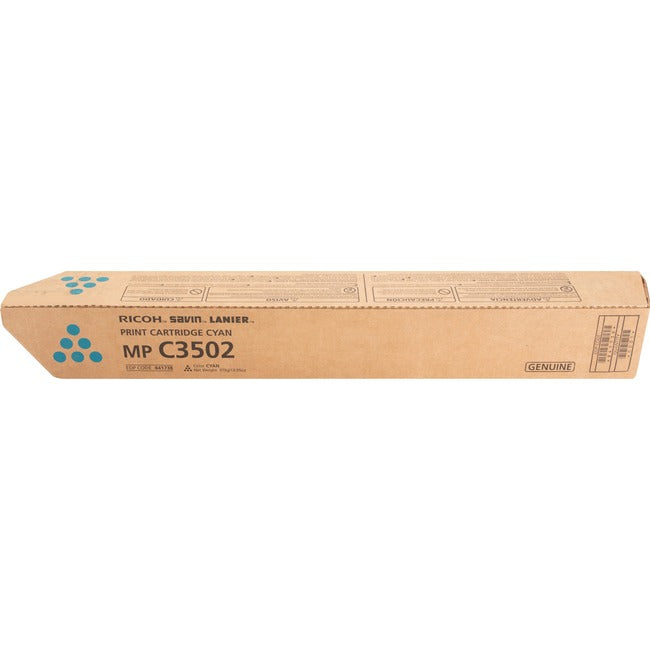 Ricoh 841738 Original Laser Toner Cartridge - Cyan - 1 Each