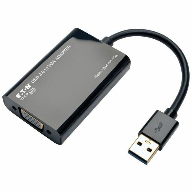 Eaton U344-001-VGA Tripp Lite Series USB 3.0 SuperSpeed to VGA Adapter, 512MB SDRAM - 2048x1152,1080p