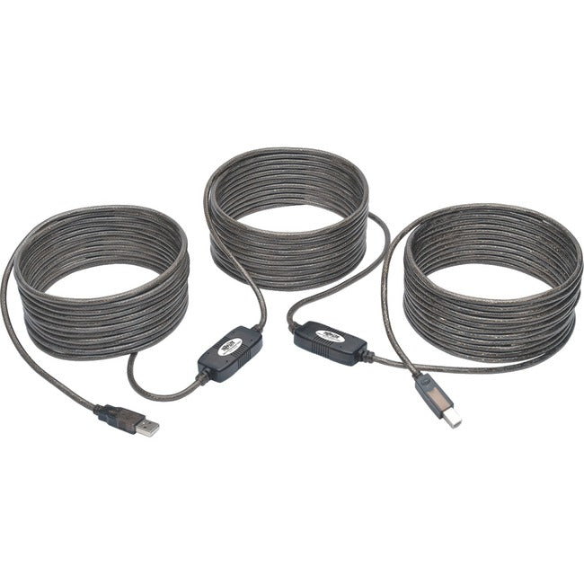 Eaton U042-050 Tripp Lite Series USB 2.0 A to B Active Repeater Cable (M/M), 50 ft. (15.24 m)