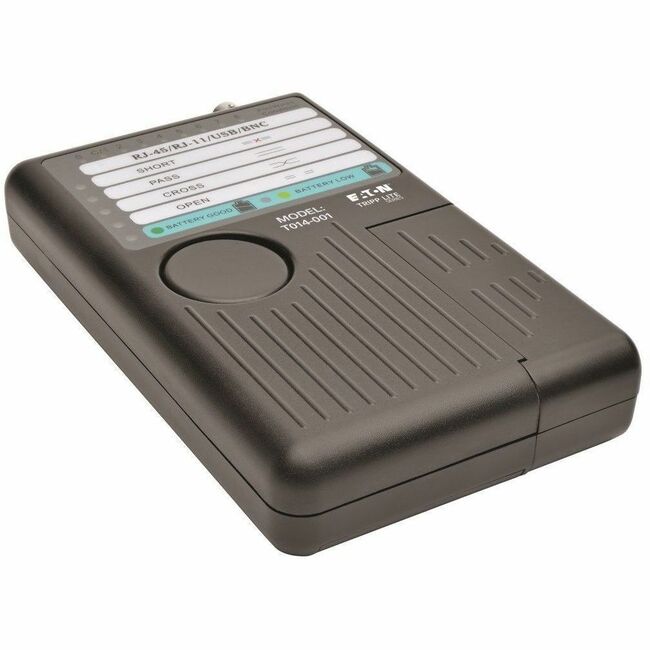 Eaton T014-001 Tripp Lite Series Network Cable Continuity Tester for Cat 5/Cat6/Cat6a, Phone, USB and Coax Cable Assemblies