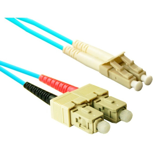 Enet Solutions, Inc. SCLC-OM4-2M-ENC ENET 2M SC/LC Duplex Multimode 50/125 10Gb OM4 or Better Aqua Fiber Patch Cable 2 meter SC-LC Individually Tested