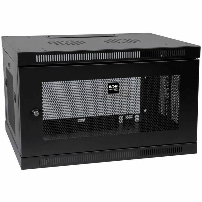 Eaton Tripp Lite SmartRack 6U low-profile wall-mount enclosure for network switches and rack equipment with switch-depth design