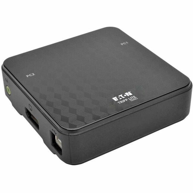 Eaton B004-DP2UA2-K Tripp Lite 2-port DisplayPort KVM switch with 4K 60Hz support, audio, and USB peripheral sharing cables