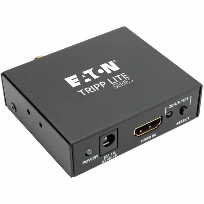 Eaton P130-000-AUDIO Tripp Lite Series 4K HDMI Audio De-Embedder/Extractor with TOSLINK, RCA and 3.5 mm Stereo Output, 5.1 Channel, HDCP, 4K 30Hz