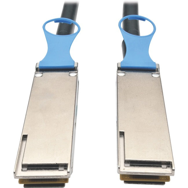 Eaton N282-20N-28-BK Tripp Lite by Eaton QSFP28 to QSFP28 100GbE Passive DAC Copper InfiniBand Cable (M/M) 0.5 m (20 in.)