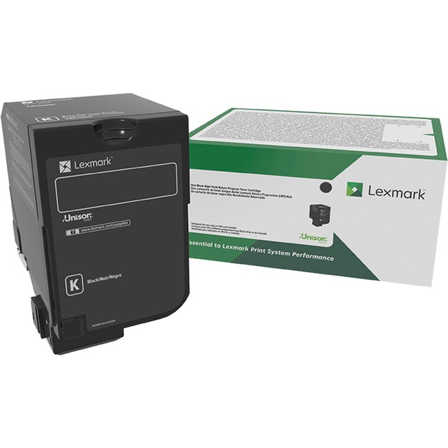 Lexmark 84C0HYG Unison Original High Yield Laser Toner Cartridge - Yellow - 1 Each
