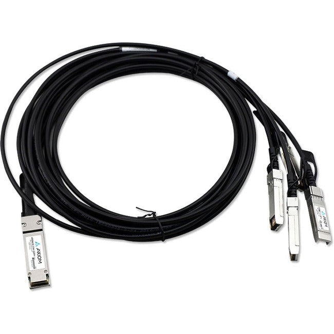 Axiom 470-AAXG-AX 40GBASE-CR4 QSFP+ to 4 10GBASE-CU SFP+ Passive DAC Dell Compatible 3m