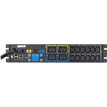 Eaton EMIU06-10 metered input rack PDU with L6-30P connector, 200-240V, 5.76kW capacity, 2U single-phase PDU.