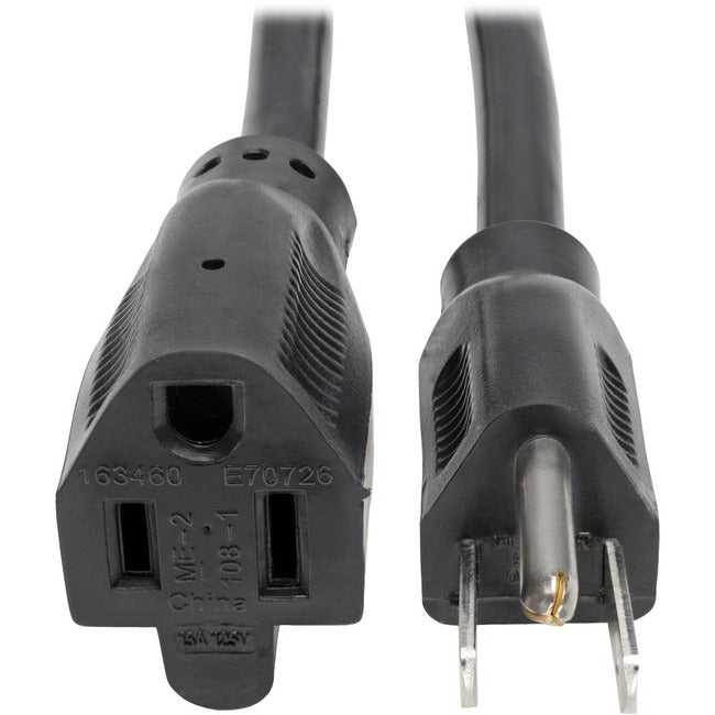 Eaton P024-025 Tripp Lite by Eaton Power Extension Cord NEMA 5-15P to NEMA 5-15R - Heavy-Duty 15A 120V 14 AWG 25 ft. (7.62 m) Black