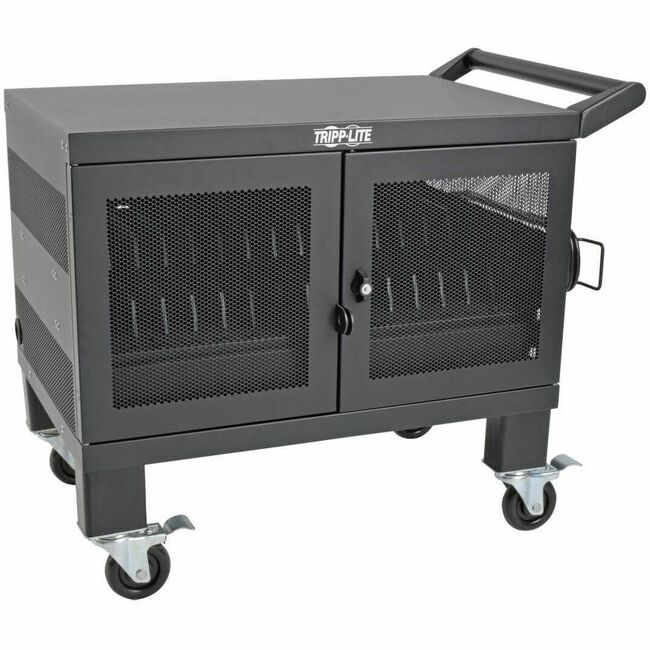 Eaton CSHANDLEKIT2 mobile cart conversion kit with handle, casters, and power cord management for 16-device charging stations