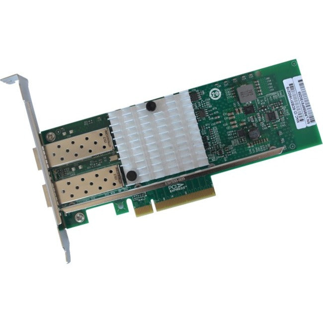Enet Solutions, Inc. 665249-B21-ENC HP Compatible 665249-B21 - PCI Express x8 Network Interface Card (NIC) 2x Open SFP+ Ports Intel 82599 Chipset Based