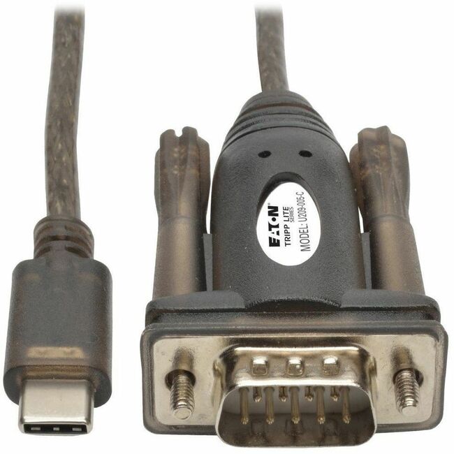 Eaton U209-005-C Tripp Lite Series USB-C to RS232 (DB9) Serial Adapter Cable (M/M), 5 ft. (1.52 m)