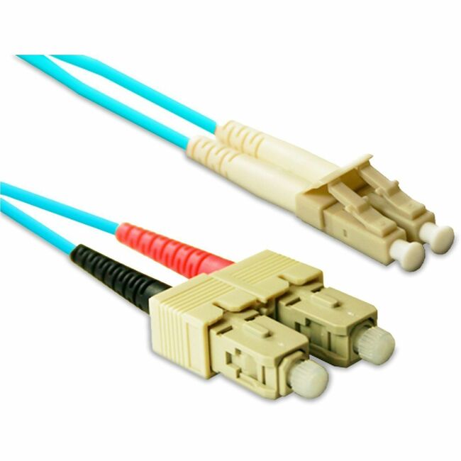 Enet Solutions, Inc. SCLC-OM4-5M-ENC ENET 5M SC/LC Duplex Multimode 50/125 10Gb OM4 or Better Aqua Fiber Patch Cable 5 meter SC-LC Individually Tested