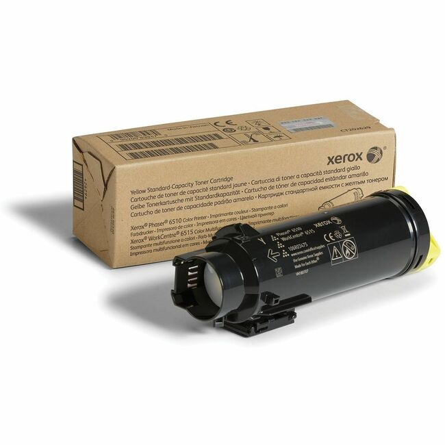 Xerox 106R03475 Genuine Phaser&reg; 6510, WorkCentre&reg; 6515 Yellow Standard capacity Toner Cartridge (1000 Pages) - 106R03475