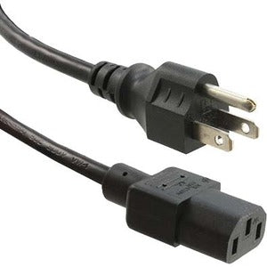 Enet Solutions, Inc. N515-C13-15A-6F-ENC ENET 5-15P to C13 6ft Black External Heavy-Duty Power Cord / Cable NEMA 5-15P to IEC-320 C13 15A 14AWG Black 6'