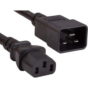 Enet Solutions, Inc. C13C20-6F-ENC ENET C13 to C14 6ft Black Power Cord / Cable 250V 14 AWG 15A NEMA IEC-320 C13 to IEC-320 C20 6'