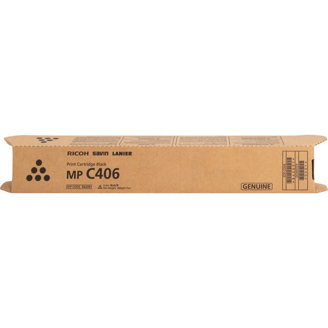 Ricoh 842091 Original Laser Toner Cartridge - Black - 1 Each