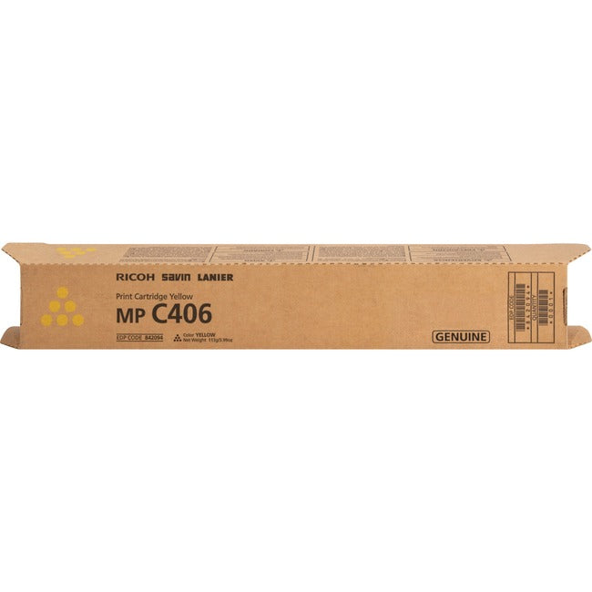 Ricoh 842094 Original Laser Toner Cartridge - Yellow - 1 Each