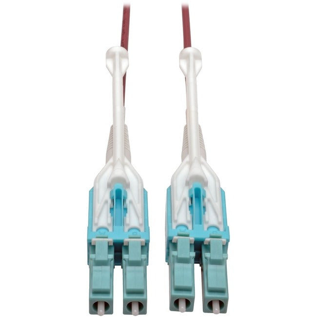 Eaton N821-02M-MG-T Tripp Lite by Eaton 10G Duplex Multimode 50/125 OM4 LSZH Fiber Optic Cable (LC/LC) Push/Pull Tabs Magenta 2 m