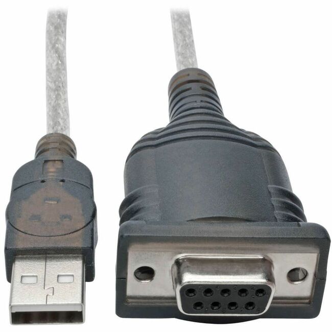 Eaton U209-18N-NULL Tripp Lite by Eaton USB to Null Modem Serial FTDI Adapter Cable with COM Retention (USB-A to DB9 M/F) 18-in. (45.72 cm)