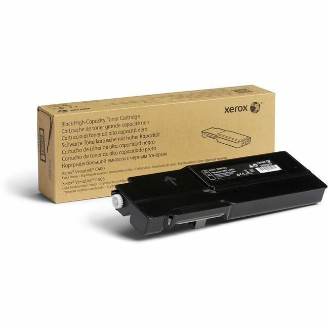 Xerox 106R03512 Genuine Xerox&reg; VersaLink&reg; C400 Color Printer, C40 Color Multifunction Printer Black High capacity Toner Cartridge (5000 Pages) - 106R03512