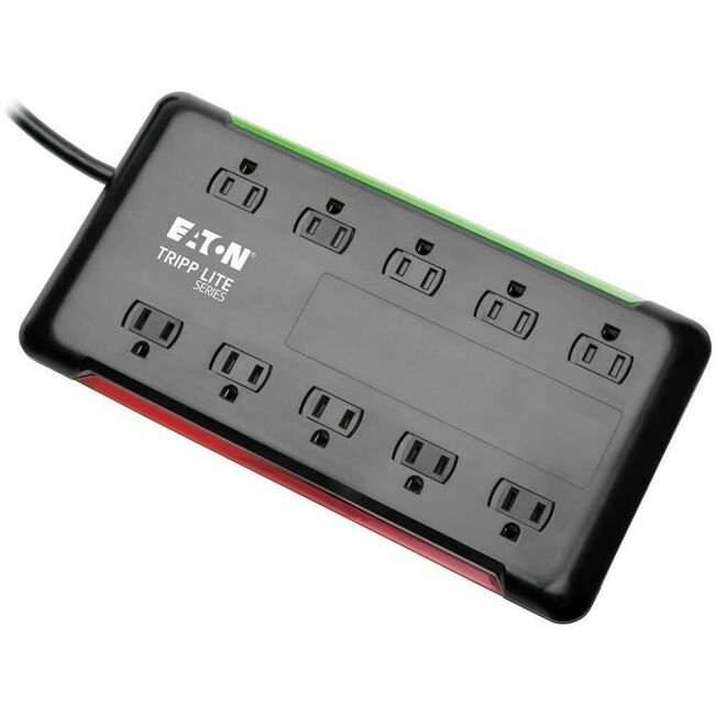 Eaton TLP1006B Tripp Lite series Protect It! 10-Outlet Surge Protector, 6 ft. Cord, 2880 Joules, Black Housing