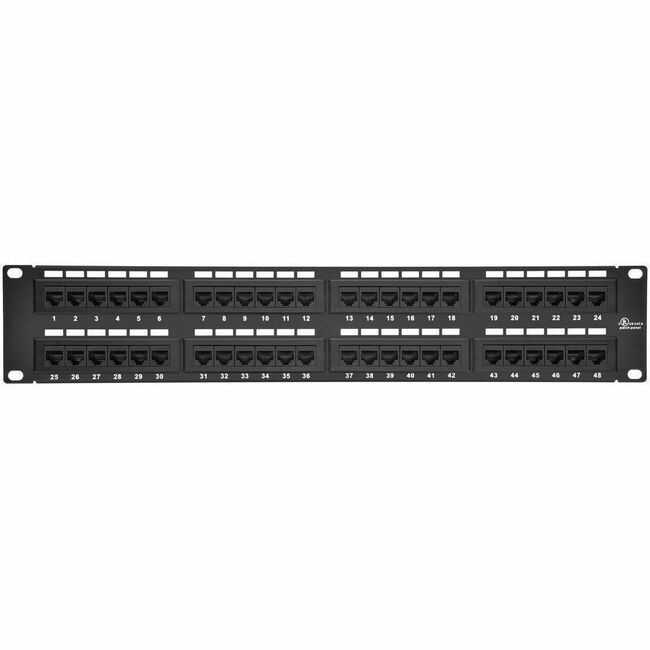 Monoprice, Inc. 7305 Monoprice 48-port Cat6 Patch Panel, 110 Type (568A/B Compatible)