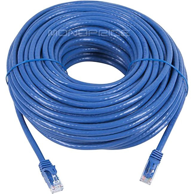 Monoprice, Inc. 9794 Monoprice FLEXboot Series Cat6 24AWG UTP Ethernet Network Patch Cable, 100ft Blue
