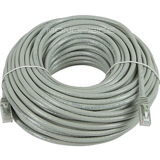 Monoprice, Inc. 9803 Monoprice FLEXboot Series Cat6 24AWG UTP Ethernet Network Patch Cable, 100ft Gray
