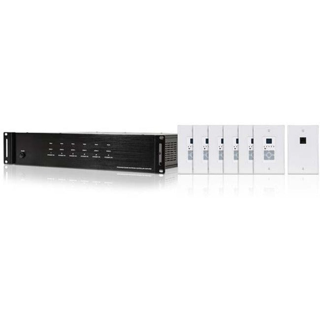 Monoprice, Inc. 10761 Monoprice 6 Zone Home Audio Multizone Controller and Amplifier Kit