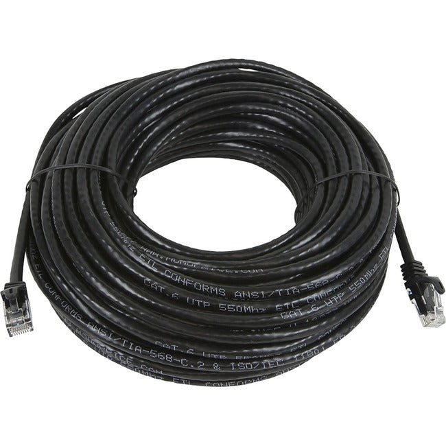 Monoprice, Inc. 11364 Monoprice FLEXboot Series Cat5e 24AWG UTP Ethernet Network Patch Cable, 75ft Black