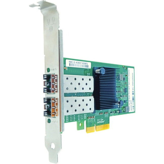 Axiom I350F2-AX 1Gbs Dual Port SFP PCIe x4 NIC Card for Intel w/Transceivers - I350F2