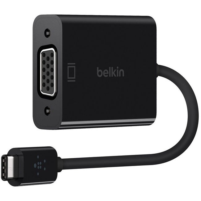 Belkin International INC B2B143-BLK Belkin USB-C to VGA Adapter (For Business / Bag & Label)