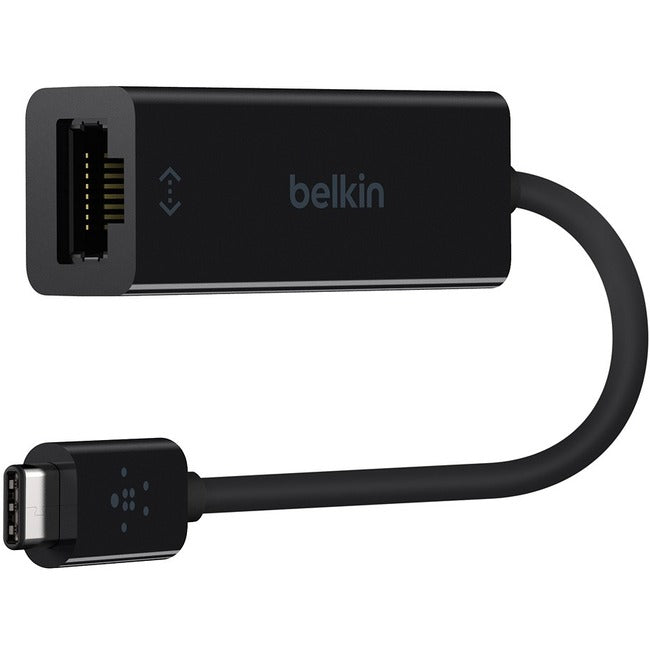 Belkin International INC B2B145-BLK Belkin USB-C to Gigabit Ethernet Adapter USB 3.0 network adapter - Black