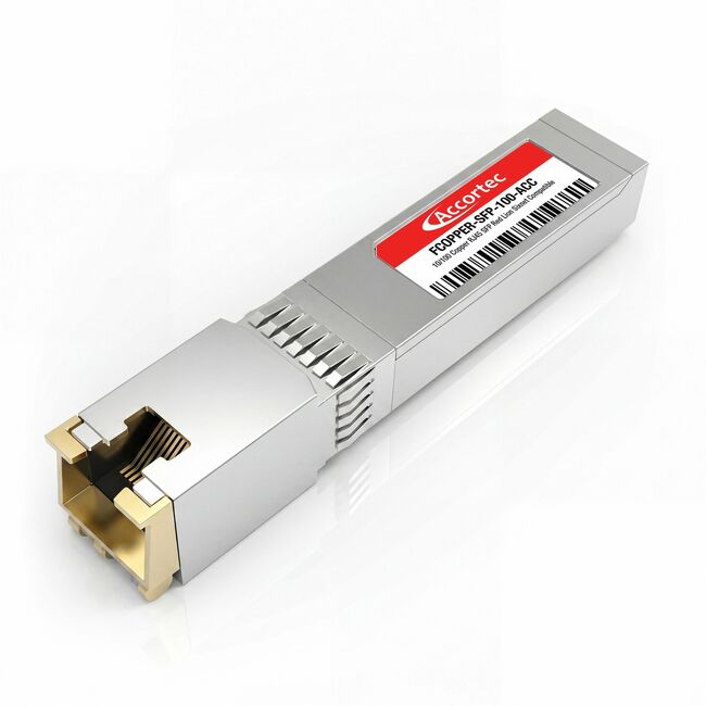 Accortec Incorporated FCOPPER-SFP-100-ACC Accortec10/100 Copper RJ45 SFP Red Lion Sixnet Compatible