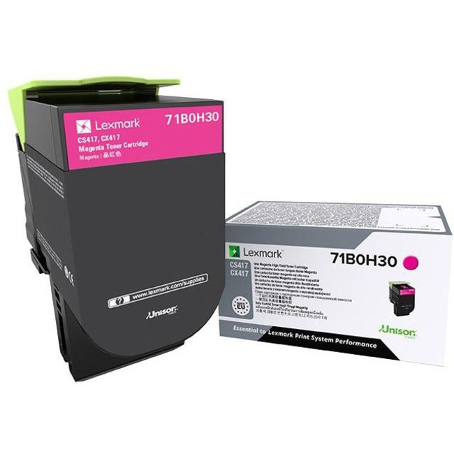 Lexmark 71B0H30 Unison High Yield Laser Toner Cartridge - Magenta Pack