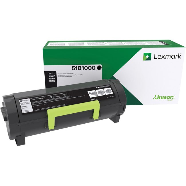 Lexmark 51B1000 Original Laser Toner Cartridge - Black - 1 Each