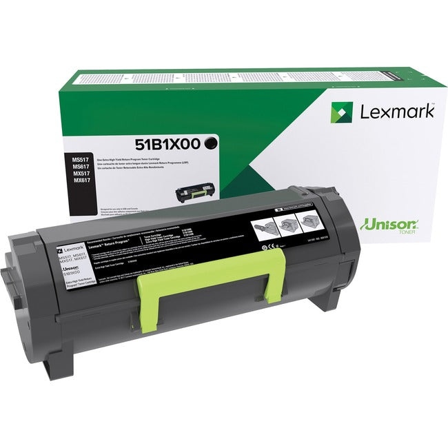 Lexmark 51B1X00 Original Extra High Yield Laser Toner Cartridge - 1 Each