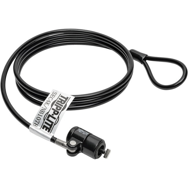 Eaton SEC4K Tripp Lite Series Security Lock for Laptops and Peripherals, Keyed, 4 ft. (1.22 m) Cable