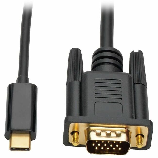 Eaton U444-006-V Tripp Lite Series USB-C to VGA Active Adapter Cable (M/M), Black, 6 ft. (1.8 m)