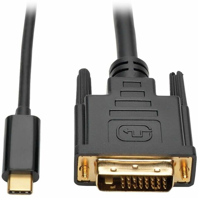 Eaton U444-006-D Tripp Lite by Eaton USB-C to DVI Active Adapter Cable (M/M) Black 6 ft. (1.8 m)