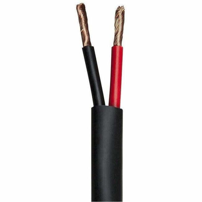 Monoprice, Inc. 13710 Monoprice Speaker Wire, CMP Rated, 2-Conductor, 12AWG, 500ft, Black