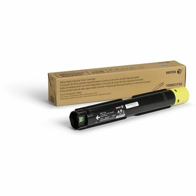 Xerox 106R03758 Genuine Xerox&reg; VersaLink&reg; C7000 Color Printer Yellow High capacity Toner Cartridge (10100 Pages) - 106R03758
