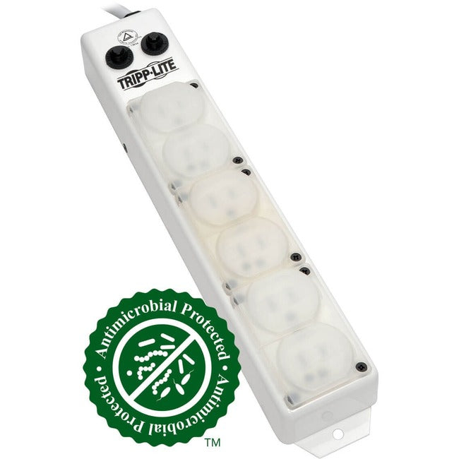Eaton PS-607-HG-OEM Tripp Lite Series Safe-IT UL 1363A Medical-Grade Power Strip for Patient-Care Vicinity, 6x 15A Hospital-Grade Outlets, Safety Covers, 7 ft. Cord