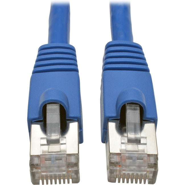 Eaton N262-025-BL Tripp Lite Series Cat6a 10G Snagless Shielded STP Ethernet Cable (RJ45 M/M), PoE, Blue, 25 ft. (7.62 m)