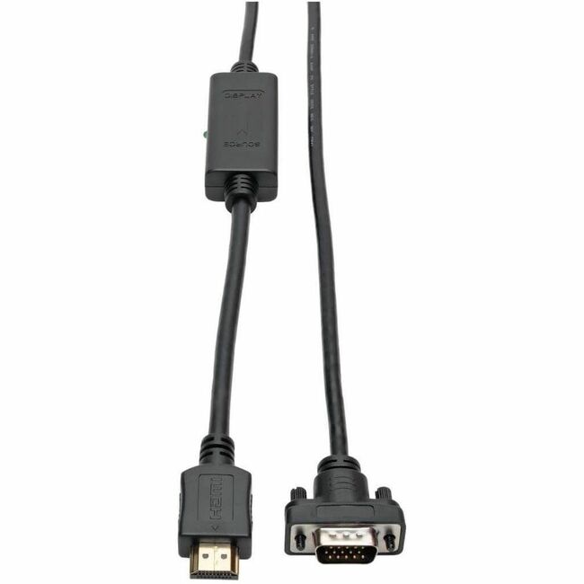 Eaton P566-003-VGA Tripp Lite by Eaton HDMI to VGA Active Adapter Cable (HDMI to Low-Profile HD15 M/M) 3 ft. (0.9 m)
